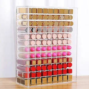 Espositori acrilici a 3 livelli per scaffali per smalti per oli essenziali Organizer scaffale rossetto trucco negozio al dettaglio CN;GUA