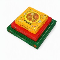 Boîtes à pizza en carton ondulé de qualité alimentaire, 8 mm d'épaisseur, matériaux recyclés, logo imprimé personnalisé, emballage jetable