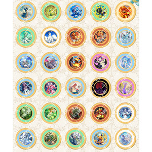 MS Wholesale Ensemble de pièces de monnaie en métal Pokémon de haute qualité <span class=keywords><strong>Pikachu</strong></span> Eevee, Boîte mystère exquise et avancée sur le thème du dessin animé, Boîte de boosters de cartes Fan Art - Product Image 3