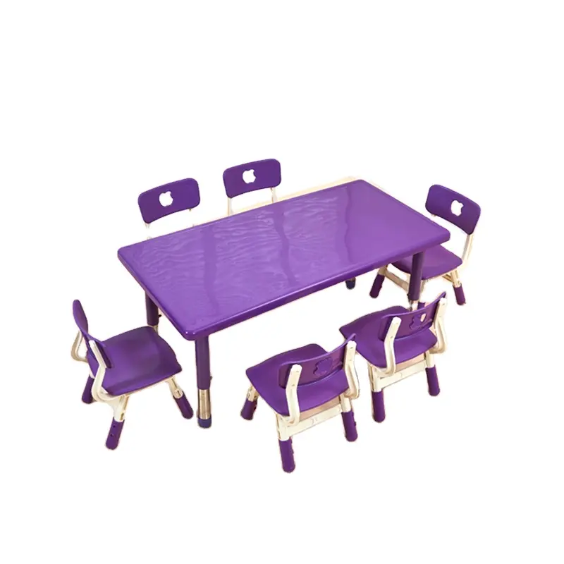 Vendas Hot Colorido Escola Creche Educacional Cadeira Mesa de Jardim De Infância De Plástico Multifuncional
