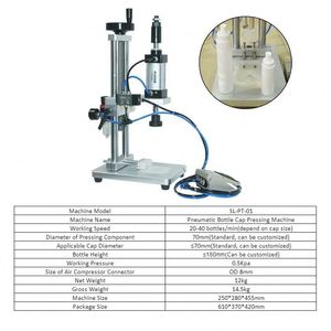 Machine de scellage de bouteilles électrique à grande vitesse pour les industries agroalimentaires, capsuleuse semi-automatique en plastique pour usage industriel - Product Image 2