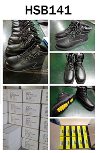 Chaussures de sécurité ZYF, anti-rayures, en cuir embossé haut de gamme, avec semelle extérieure en caoutchouc Goodyear, pour environnements humides HSB141 - Product Image 6