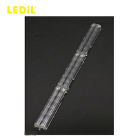 Ledils C14454_FLORENCE-1R-O PMMA 30 Deg 98 Deg Assemblages de lentilles LED 285.6x19.5mm Rectangulaires Diffusées pour Éclairage LED Haute Performance