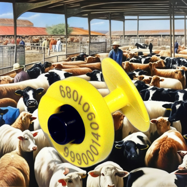 RFID Ear Tags Cattle Smart Farm Manage LF/UHF RFID Elecetronic Ear Tag for Cattle Cow Sheep Goats Pig Australia