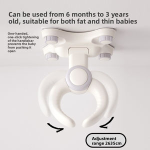 Support de bain mural pliable pour bébé avec hauteur réglable et antidérapant pour le bain des nourrissons et des tout-petits - Product Image 4