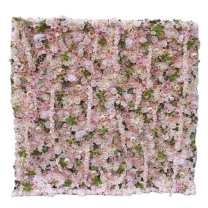 Toile de fond murale en fleurs de rose artificielles faites à la main, personnalisable, rose, enroulable, pour décorations de remise de diplômes et de mariage - Product Image 4