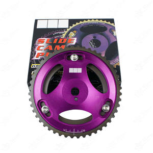 高性能アルミ合金調整可能カムギア三菱ランサーEVO4 5 6 7 8 9 4G63用カムギアタイミングギアプーリー - Product Image 1