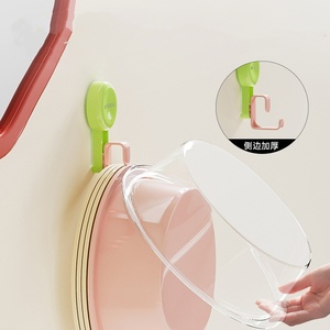 Nhiệm vụ nặng nề không khoan dính móc phòng tắm treo tường lưu vực công cụ tắm bóng móc phòng tắm rửa lưu vực móc - Product Image 3