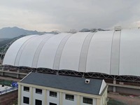 Estructura de Acero con Techo de Membrana Tensada para Edificios, Cobertizo para Estacionamiento al Aire Libre, Cancha de Baloncesto, Cubierta para Cancha de Tenis Escolar, Parasol