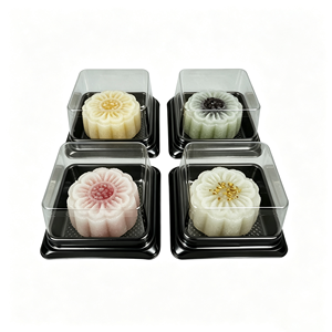 Contenedor de Plástico para Rebanadas de Pastel, Color Personalizado, Grado Alimenticio, Cuadrado, Transparente, para Bombones, Brownies, Tiramisú, Postres, <span class=keywords><strong>Donuts</strong></span> - Product Image 6