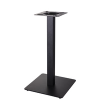Pieds de table en acier noir sur mesure pour restaurant, base en métal pour dessus en granit, fabrication à Foshan