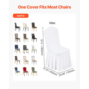 Customized Color Polyester <b>Stretch</b> Spandex Washable <b>Machine</b> Washable Wedding Party Banquet Hotel Chair Cover - Product Image 3