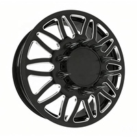 Jantes robustes forgées pour roues doubles, pour remorquage, transport, camping-car, plateau, monobloc, multi-pièces, à déport profond, personnalisées OEM, pour roues arrière doubles