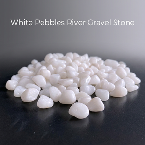 Piedras de Río Blancas Pulimentadas Naturales <span class=keywords><strong>para</strong></span> Jardinería, Paisajismo, Pavimentación de Caminos, Decoración de Acuarios, Blanco Puro - Product Image 1
