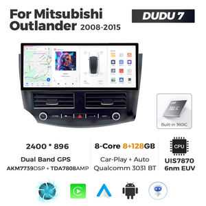 MEKEDE DUDU7 A7870 Car-play Auto, Pantalla de Radio para Auto Android de 12.3 Pulgadas con Resolución de 2400*896 para <span class=keywords><strong>Mitsubishi</strong></span> Outlander 2008-2015 - Product Image 2