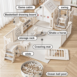 Parque de Juegos Plegable de Plástico para Niños, Corralito Infantil, Cerca de Juegos para Bebé para Dormitorio, Escuela, Exterior y Sala de Estar - Product Image 5