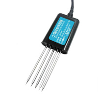Sensor Tanah Multi Parameter 7 in 1 Suhu Kelembaban pH Konduktivitas Listrik EC NPK Probe RS485 4-20mA untuk Irigasi