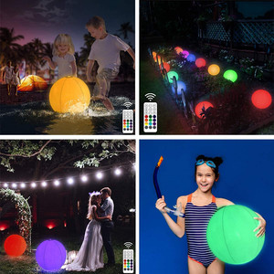 Grande Palla LED da Spiaggia Impermeabile con 16 Colori RGB Cangianti, Illuminazione LED per Esterni e Natale, Luce Galleggiante per Piscina - Product Image 5