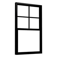 Fenêtre fixe moderne au design français Cadre en acier Rideau à persiennes en fer Cadre en acier insonorisé Style ouvert Ouverture verticale