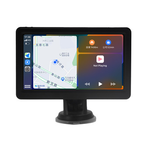 Système de navigation GPS sans fil avec écran tactile de 7 pouces, Carplay, Android Auto, WiFi double bande, MP3, BT, vidéo, aide au recul, cartes du monde entier - Product Image 1