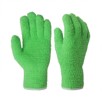 MEILLEURS gants de dépoussiérage en microfibre à manchette longue verte gants de nettoyage lavables réutilisables pour le nettoyage de la maison des plantes