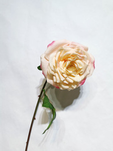 H-563 Haut De Gamme Ins Artificielle Grande <span class=keywords><strong>Rose</strong></span> 15cm Fleur Real Touch Soie Latex Enduit Grand Faux Toffee Poussiéreux Rouille Brûlée Orange