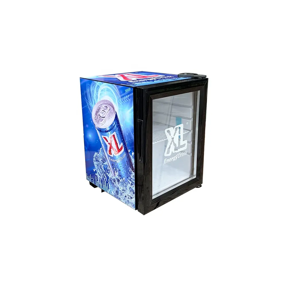 Энергетический напиток под индивидуальный заказ 21L Коммерческая Single мини холодильник со стеклянной дверью пиво напитки охлаждаемый прилавок-витрина SC-21