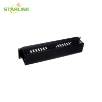 Accessoires pour armoire Starlink : Gestion de câbles 2U en plastique