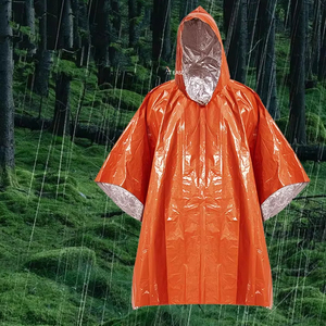 Emergency Raincoat Waterproof Rainwear <b>Blanket</b> Survival Camping Equipment Cold Insulation Rainwear Camping Equipment - Product Image 1