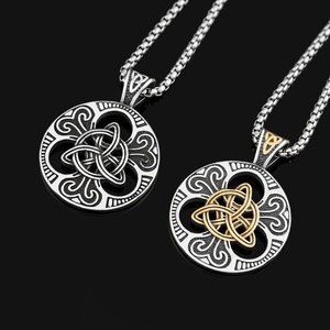 Jewelry Wholesale Viking Ireland Concentric Knot Stainless Steel Pendant Fashion Personality Brand <b>Titanium</b> - Product Image 1