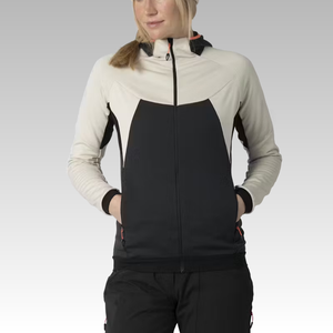 Veste thermique à capuche en laine pour femme, polyvalente, idéale pour les journées fraîches en montagne ou en vallée - Product Image 2