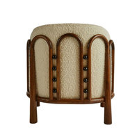 Fauteuil rayé en bois massif, style rétro nordique, élégance unique pour chambre à coucher, confort, fauteuils de salon importés de Chine