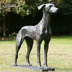 Ornement de jardin Statue de lévrier en bronze à vendre - Product Image 2