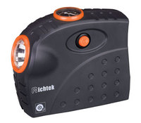 Compresseur d'air portable miniature pour voiture Dongguan Richtek série OPP 12V avec éclairage d'urgence et écran LCD pour gonflage des pneus