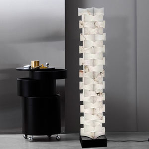 Mármol Mathemagic bloques pirámide lámpara de pie mosaico azulejo mármol suelo luces decoración salón arte museo Luz de pie - Product Image 5