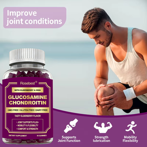 Complément alimentaire en gommes de glucosamine et chondroïtine halal à marque privée OEM avec MSM et sureau pour le soutien articulaire, la mobilité et la flexibilité - Product Image 4