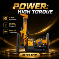 Machines de forage de puits de 300 m de profondeur, hydrauliques sur chenilles, fabriquées en Chine, meilleur prix, best-seller pour le forage de puits d'eau