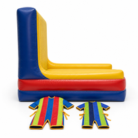 Pared Inflable Adhesiva de PVC Ecológica para Juegos de 27' con 2 Trajes Incluidos