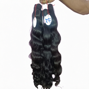 RVHHE A32 Natural Wavy <b>Curly</b> Remy Indian Hair Machine Double Weft 32 Inches 100g Hair <b>Extension</b> - Product Image 1