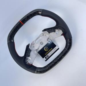 CCExcellent Volant en fibre de carbone personnalisé pour <span class=keywords><strong>Corvette</strong></span> C8 avec cuir perforé - Product Image 6