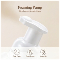 Vente en gros de flacons pompe ovales en PET pour mousse, 250 ml, 300 ml, taille personnalisée, distributeur de savon liquide moussant en plastique rechargeable, pour tampons