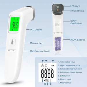 <span class=keywords><strong>Auto</strong></span> Shutdown Low Battery Alert Electric Multi-Mode LCD Termômetro Infravermelho para Medição da Temperatura da Superfície da Testa - Product Image 3