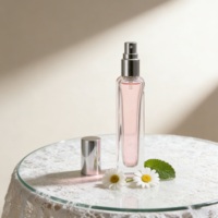 Flacon pulvérisateur de parfum en verre rechargeable portable 10ml 15ml, atomiseur de voyage vide pour parfum, logo personnalisé, couvercle or/argent, vente en gros