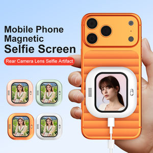 Mini écran de <span class=keywords><strong>téléphone</strong></span> portable magnétique pour selfie avec fonction de mise en miroir de l'écran, <span class=keywords><strong>télécommande</strong></span>, objectif de caméra arrière, projecteur d'écran pour selfie - Product Image 2