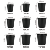 Grands bacs à plantes contemporains en PP avec trou de drainage, légers, durables, personnalisables, pour la culture de légumes en intérieur/extérieur