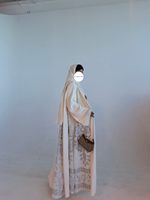 Abaya longue pour femmes musulmanes Hafizah, robe de prière, robe maxi brodée de fleurs, élégante, à porter au quotidien