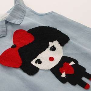 Ensemble de gilets scolaires en gros pour enfants et pantalons en jean pour filles, de marque - Product Image 5