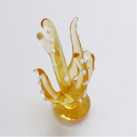 Figurine en verre artisanal représentant un corail marin pour la décoration de la maison