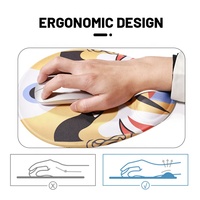Gamer Opera Mask Desk Rubber Material Csgo Custom Mouse Pad Xxl 3D Gel Memory Foam Mouse Pad Tapis de souris de jeu pour la maison et le bureau
