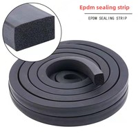 Bande carrée en mousse EPDM, bande d'étanchéité noire en caoutchouc pour armoire électrique, marine, étanche, anti-collision, anti-huile, à découper